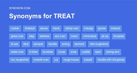 another word for treated.